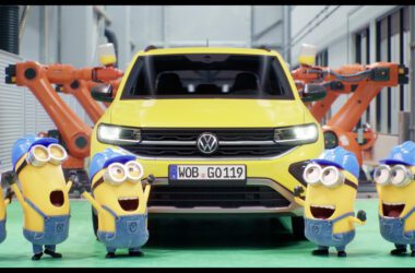 Volkswagen 與擁有全球近 10 億美元票房的暢銷電影角色小小兵合作全球宣傳活動，展現討人喜歡和友善的品牌形象。(圖片提供：VW)